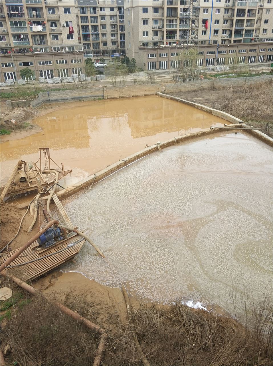 玉山沉淀池淤泥清理-厂区废水池淤泥清淤